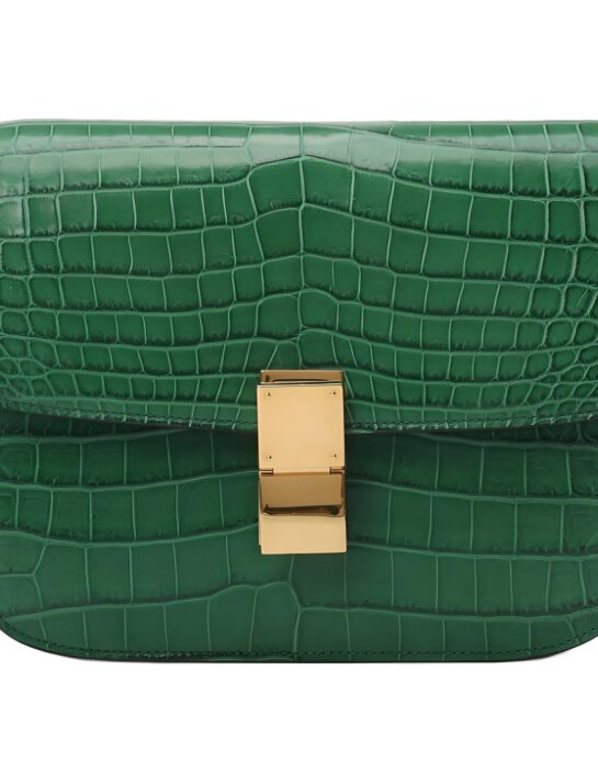 Celine-box-crocodile-green