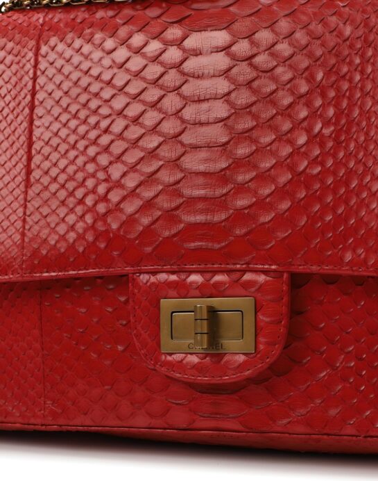 Chanel-Reissue-red-python-hardware