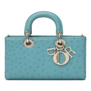 Dior-d-joy-ostrich-turquoise