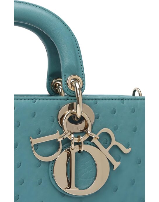 Dior-D-joy-ostrich-turquoise-hardware