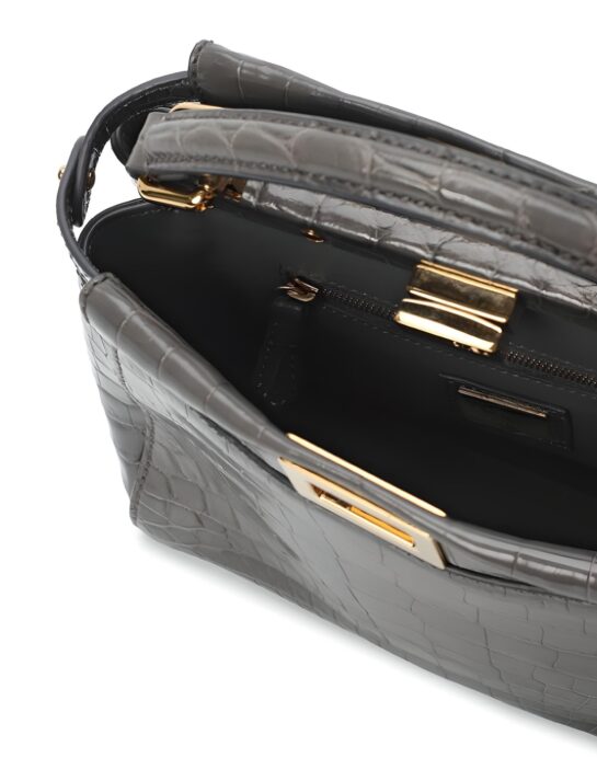 Fendi-Peekaboo-Crocodile-Grey-inside