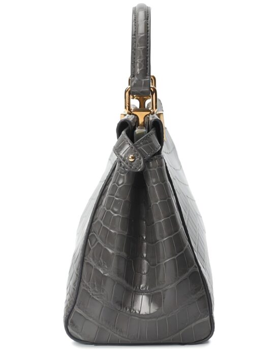 Fendi-Peekaboo-Crocodile-Grey-side