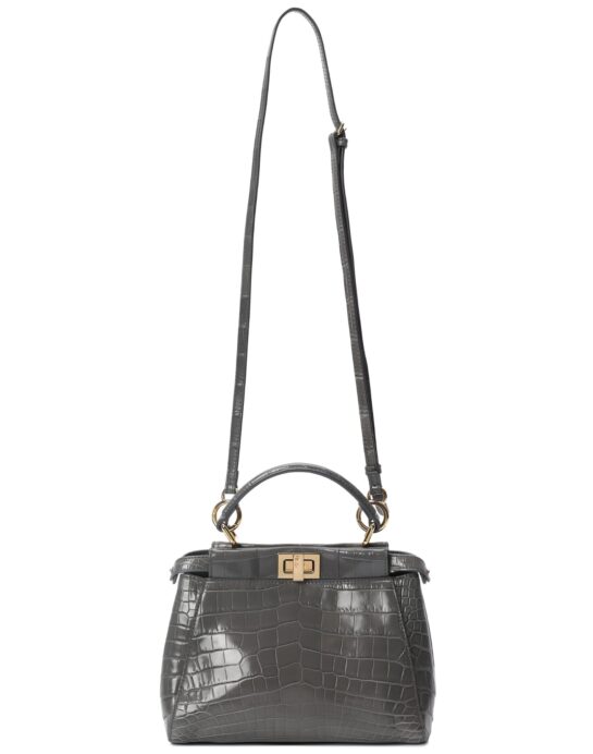 Fendi-Peekaboo-Crocodile-Grey-strap