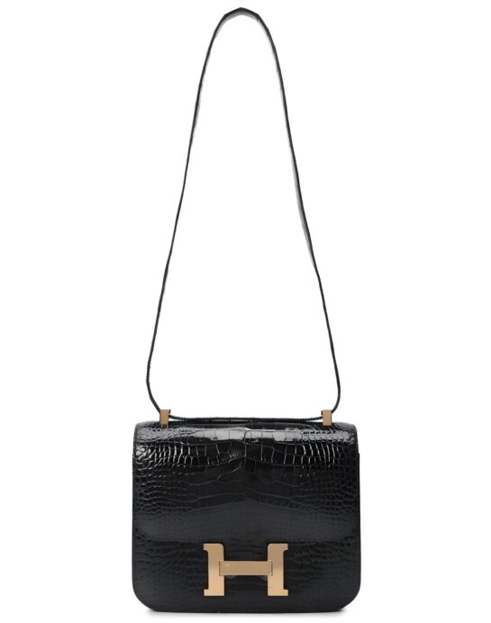 Hermes-constance-24-alligator-black-strap