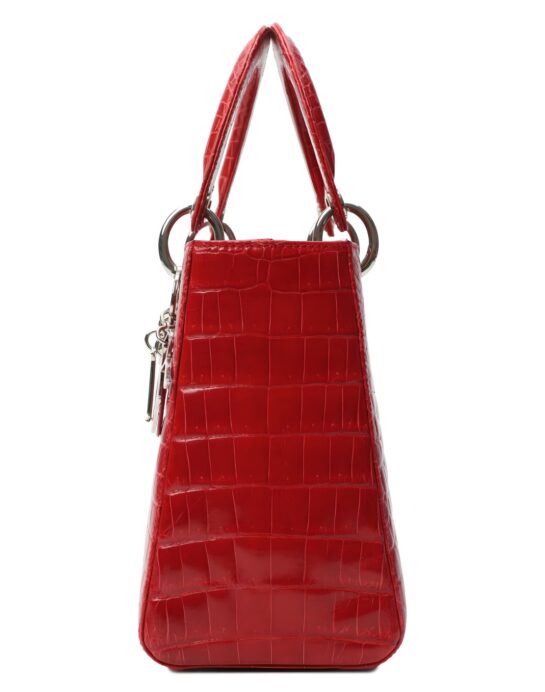 Lady-Dior-crocodile-red-side