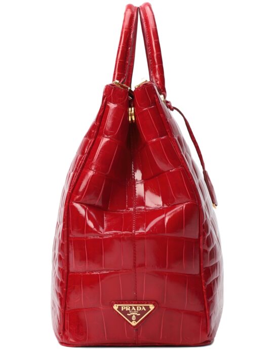 Prada-galleria-crocodile-red-side