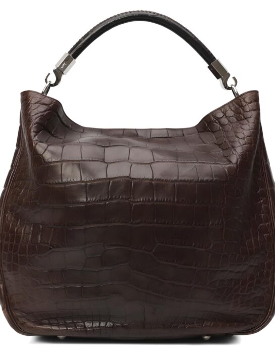 Saint-Laurent-Roady-Crocodile-brown-back