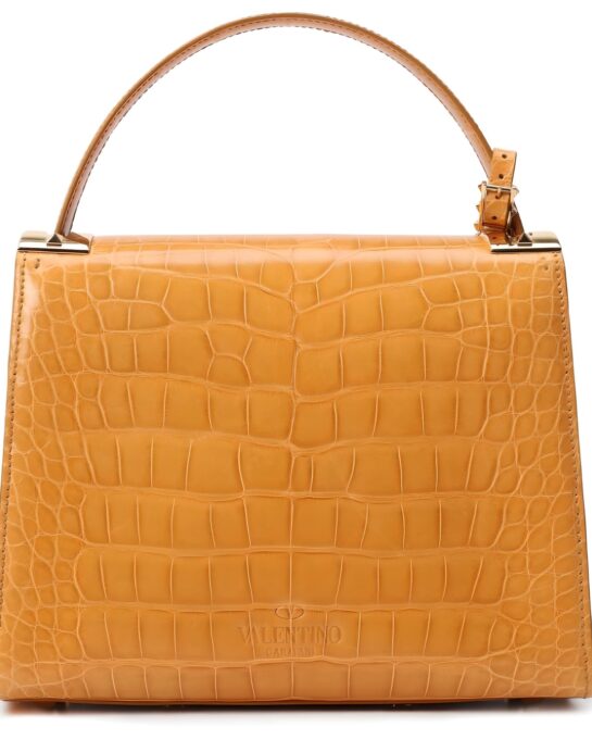 Valentino-my-rockstud-crocodile-yellow-back