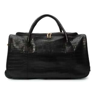 Zilli-Travel-Bag-Crocodile-Black