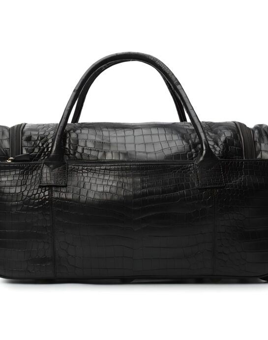 Zilli-Travel-Bag-Crocodile-Black-back