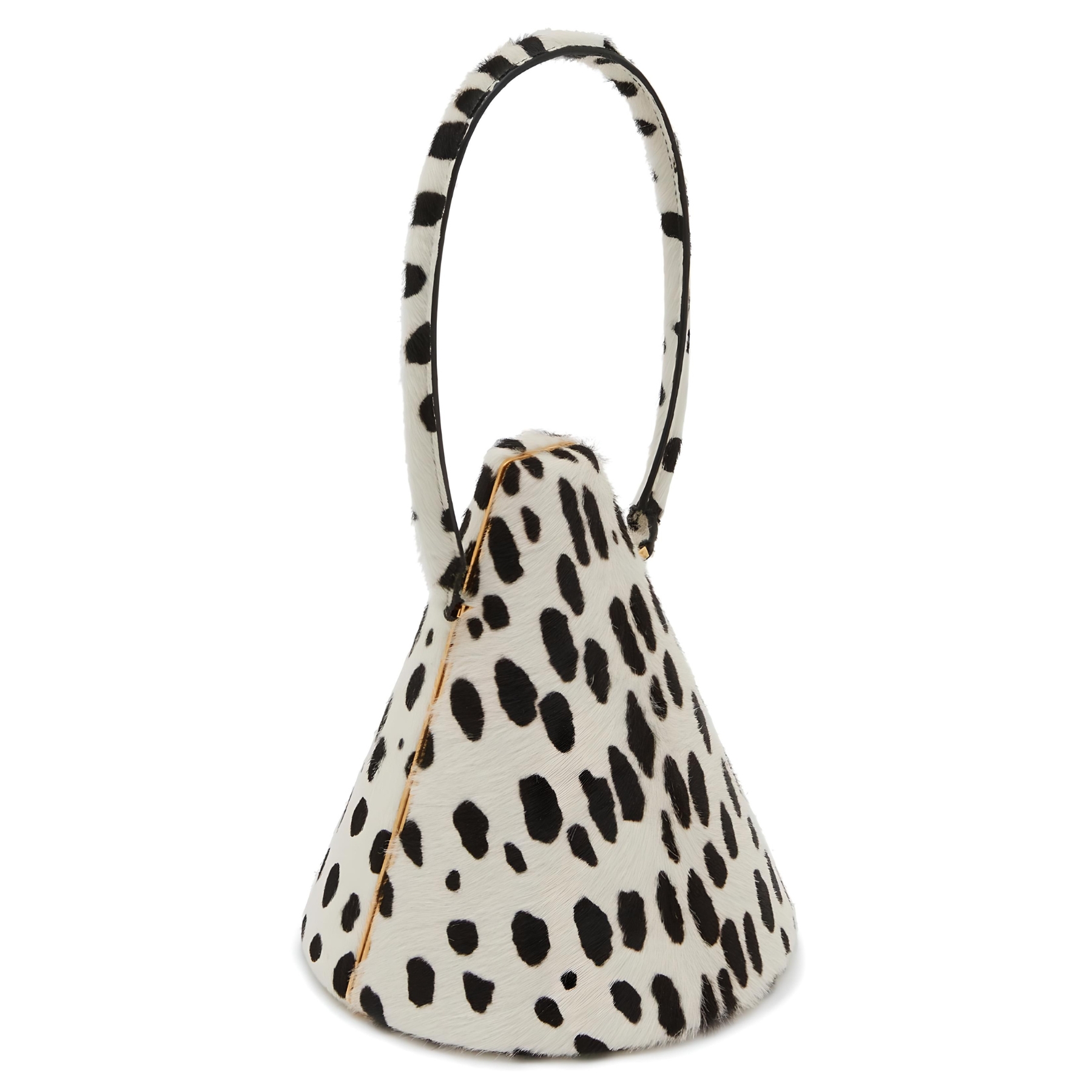 Alaia-cone-minaudiere-calf-skin-white-black