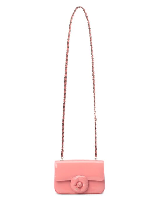 Chanel-Flap-leather-pink-strap