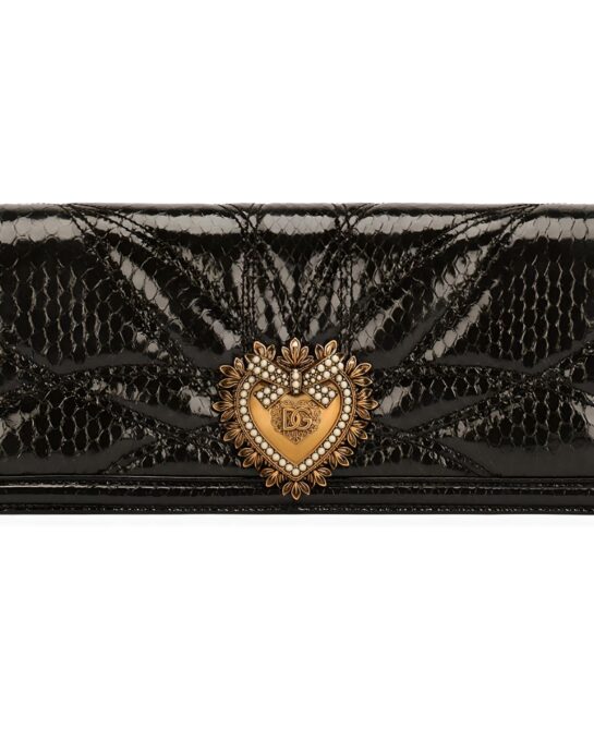 Dolce-gabbana-devotion-baguette-python-black