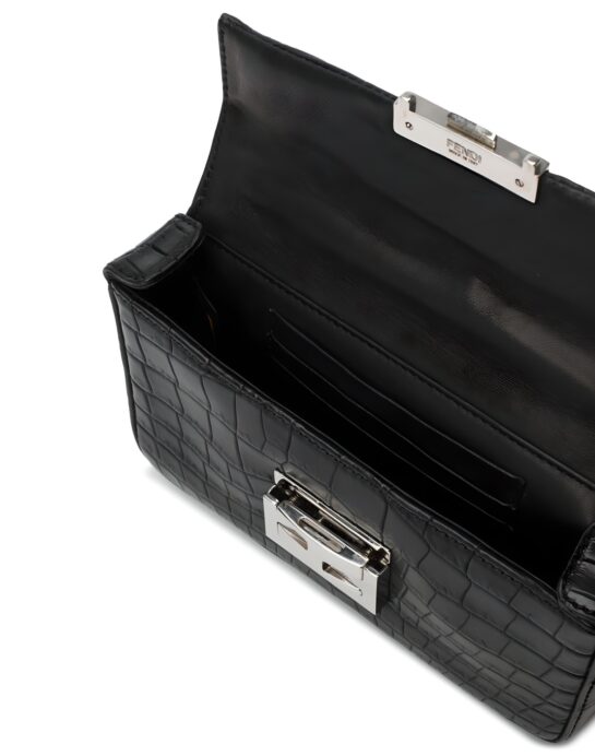 Fendi-Baguette-crocodile-black-inside