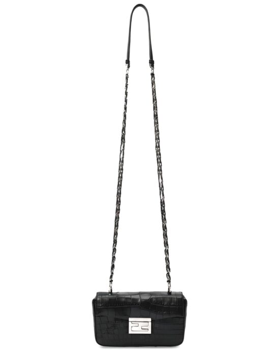 Fendi-Baguette-crocodile-black-strap