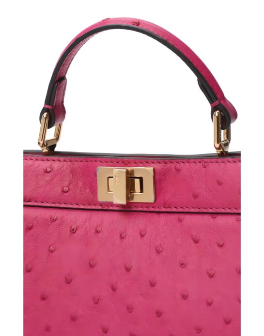 Fendi-Peekaboo-ostrich-pink-hardware