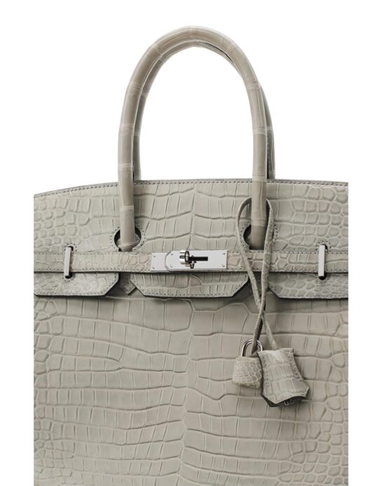 Hermes-Birkin-35-Crocodile-grey-harware