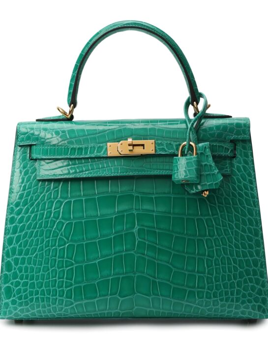 Hermès-Kelly-25-crocodile-green