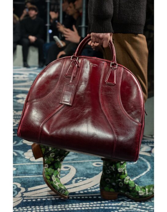 Prada-fall-2025-runway-burgundy