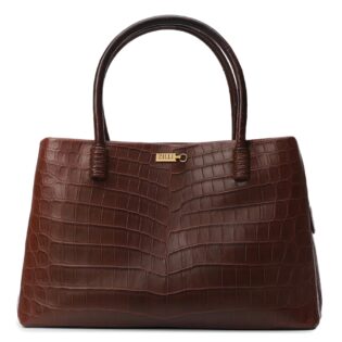 Zilli-Tote-crocodile-brown