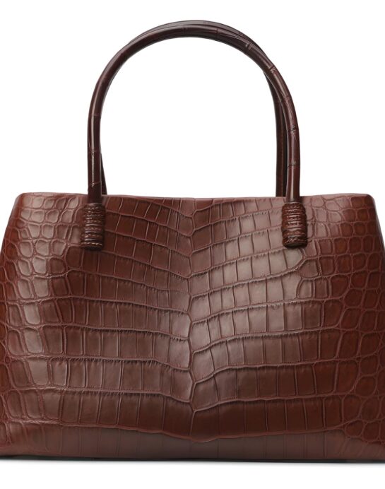 Zilli-Tote-crocodile-brown-back