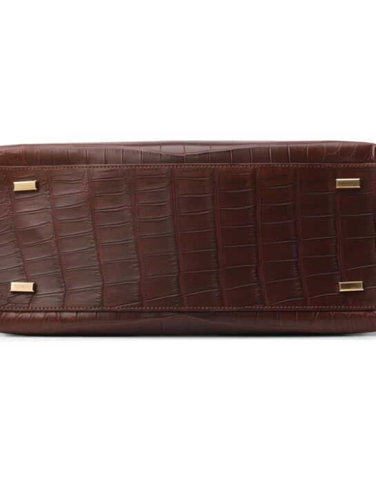 Zilli-Tote-crocodile-brown-bottom