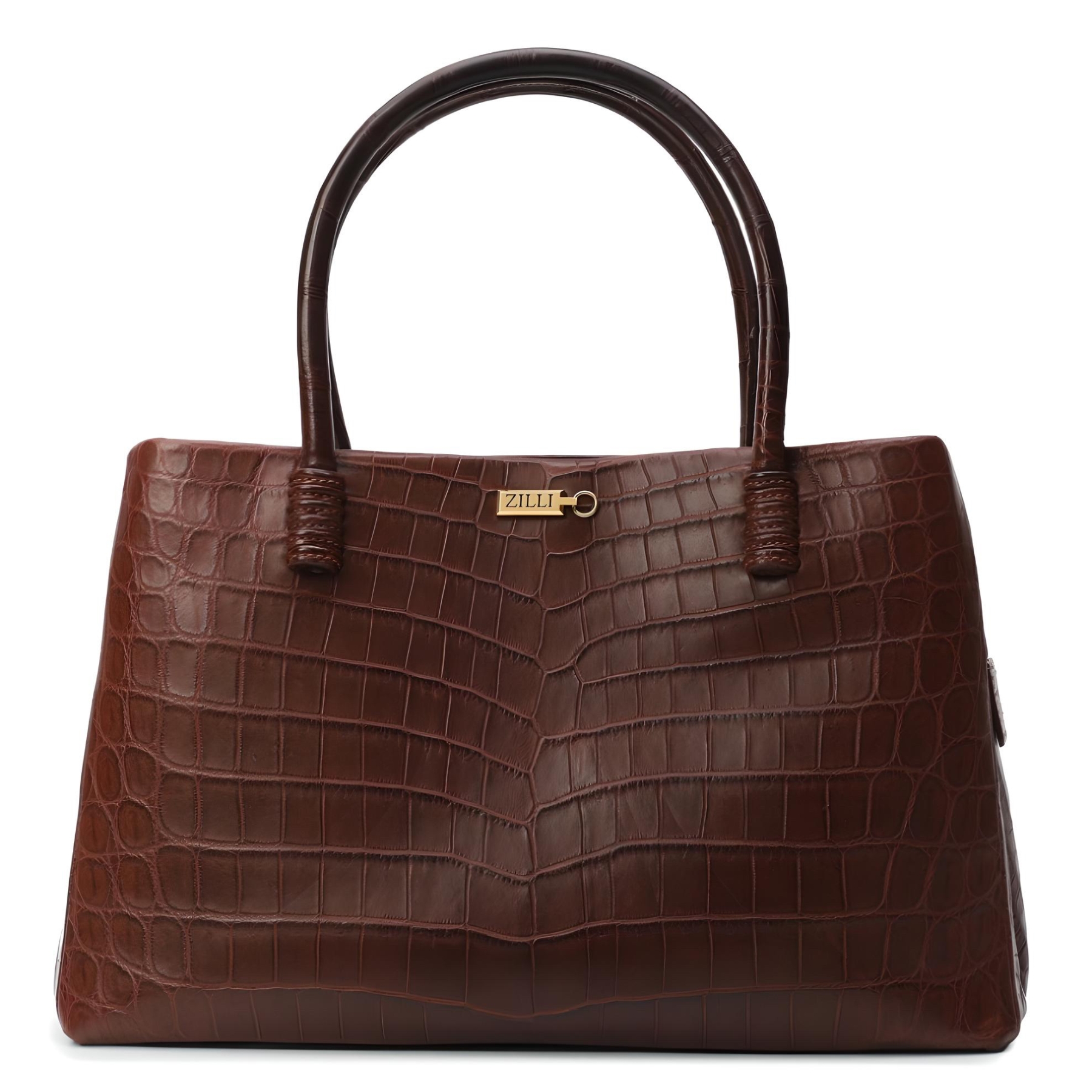 Zilli-Tote-crocodile-brown