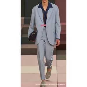 Fendi Croc Shoulder 2026 in genuine charcoal crocodile leather – luxury runway shoulder bag