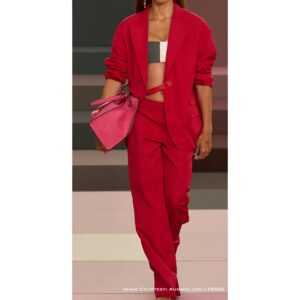 Fendi Suede Tote 2026 in fuchsia suede with gold hardware – runway pre-order luxury bag