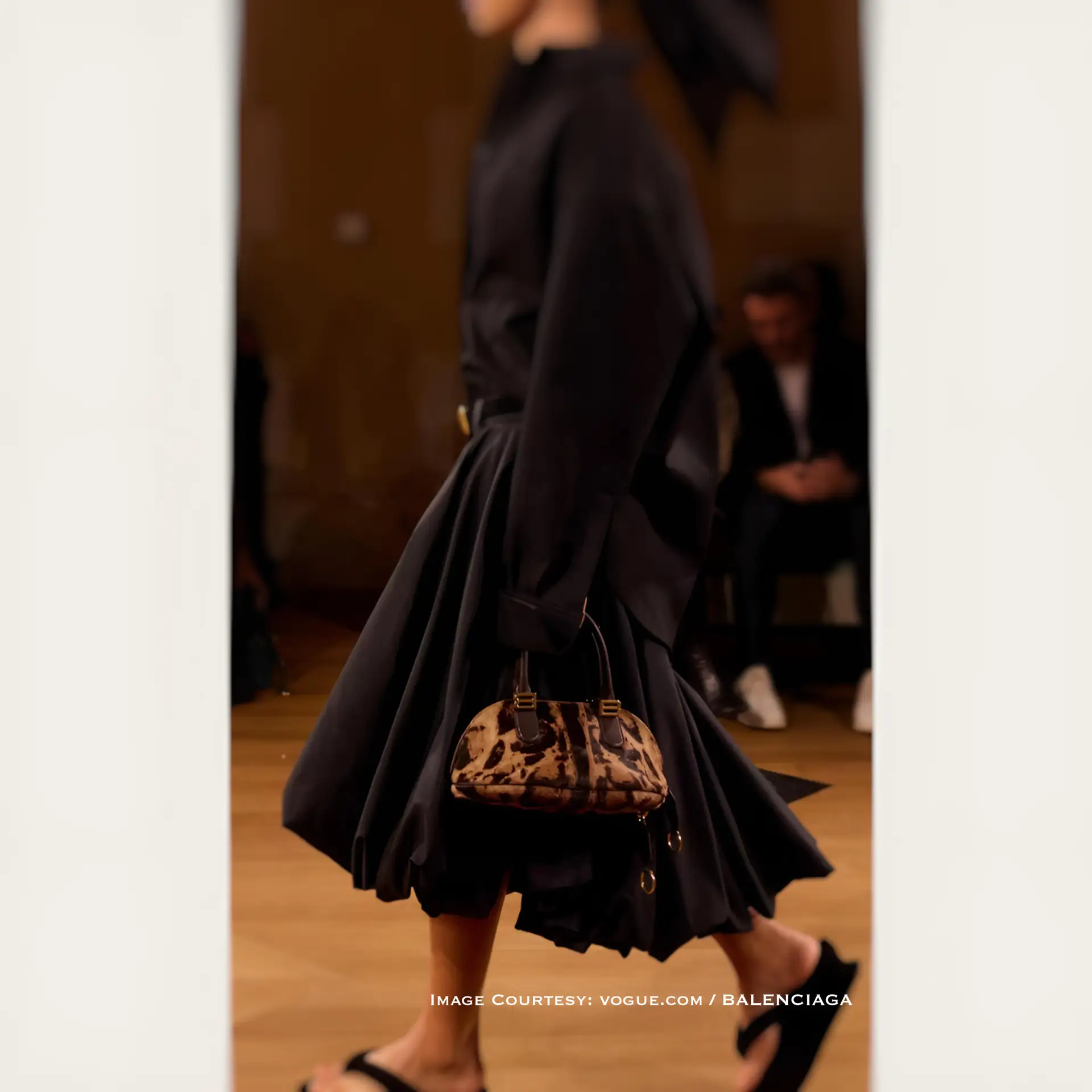 Balenciaga Safari Animal Print Luxury Bag – So Wow Bag Balenciaga Safari Animal Print Handbag with Brown Leather Handles