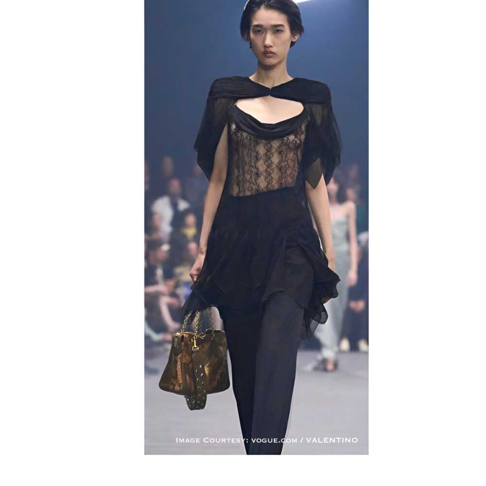 Valentino VLogo Python Patchwork Shoulder Bag Valentino VLogo python patchwork shoulder bag with gold chain and VLogo clasp