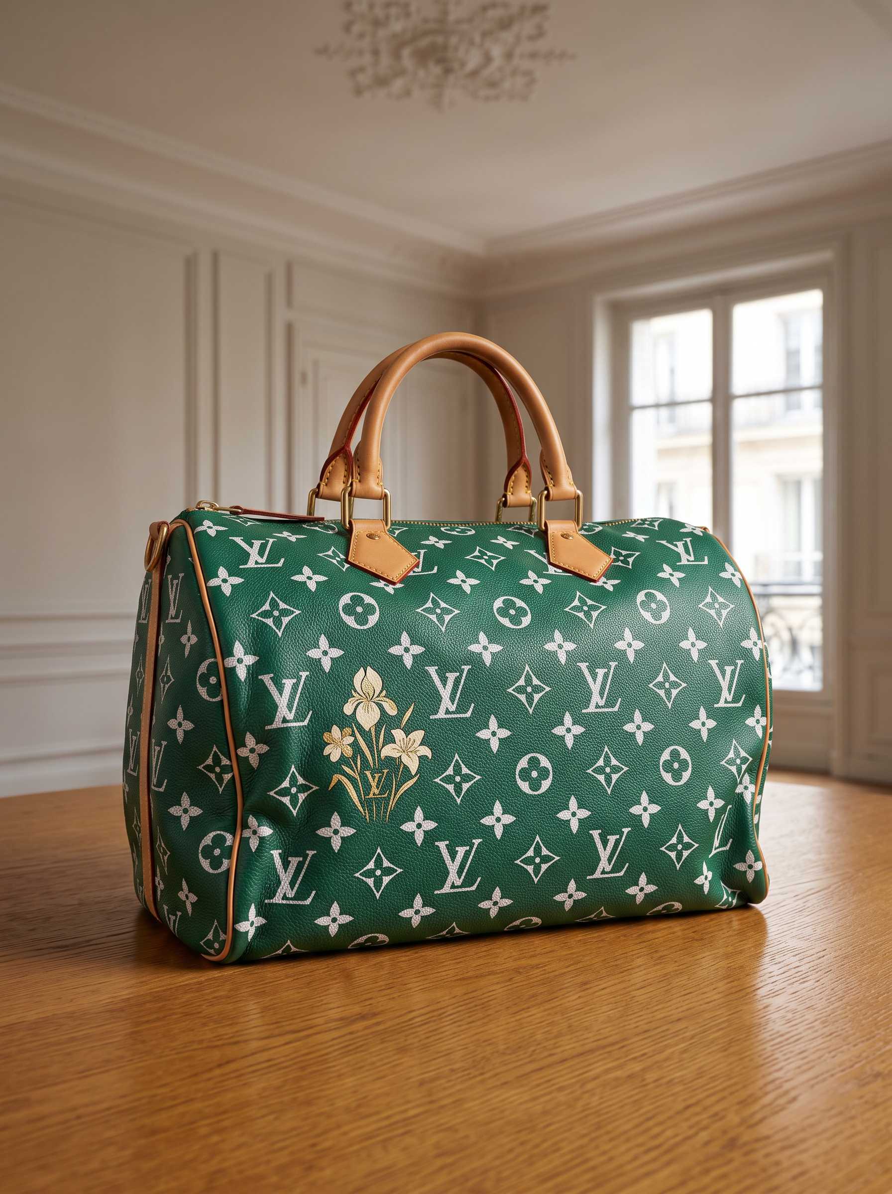 Example of bespoke artistic handbag customization