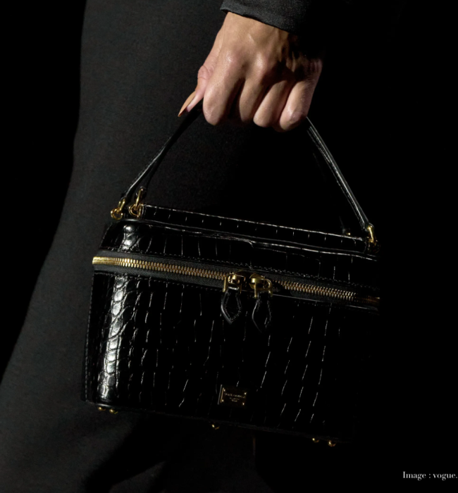 DOLCE GABBANA Runway 2025 Crocodile top handle bag