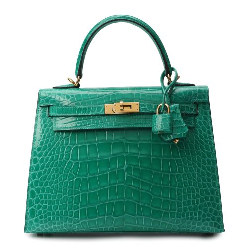 Hermès-Kelly-25-crocodile-green